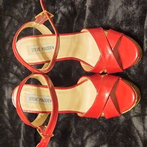 Steve Madden Cork Style Wedge High Heels